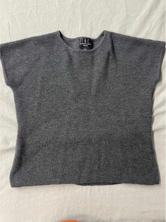 Sweaters - Vintage INC Wool Shirt Grey Size Large
